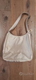 Borsa in tessuto color oro