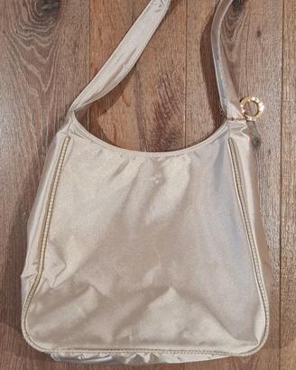 Borsa in tessuto color oro