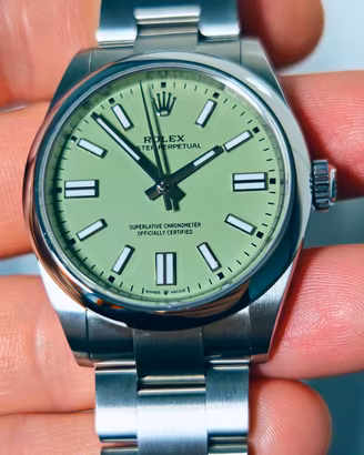 Rolex OP 41mm verde pistacchio 2026 134300 nuovo