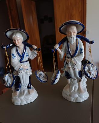 Coppia statuine in ceramica