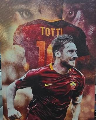 Tela quadro Francesco Totti AS Roma