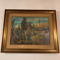 quadro paesaggio astratto