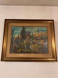 quadro paesaggio astratto