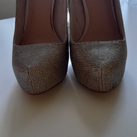 Scarpe decollete color oro