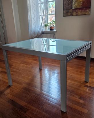 tavolo allungabile in vetro 