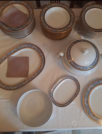 servizio piatti in oro zecchino 