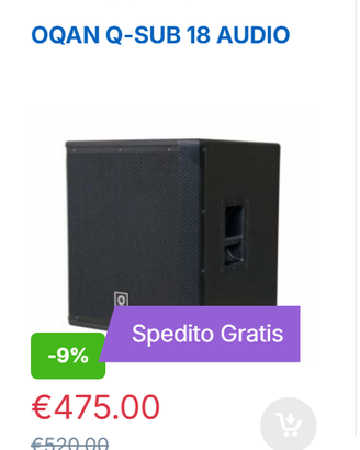 SUBWOOFER OQAN Q-SUB 18