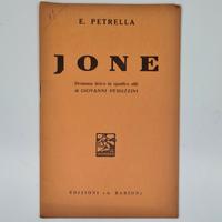 JONE - E. Petrella. Libretto d'opera