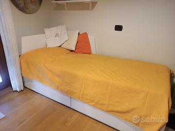 Letto Ikea Flekke singolo bianco come nuovo