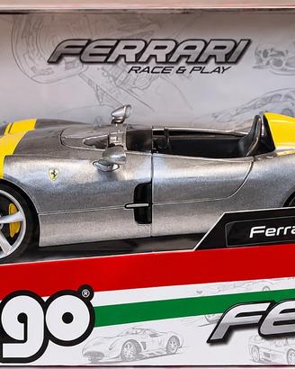 Bburago Ferrari Monza SP1 1:24 Silver Giallo