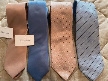 Cravatte da uomo in seta e lino