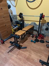 Panca con bilanciere e supporto bilanciere