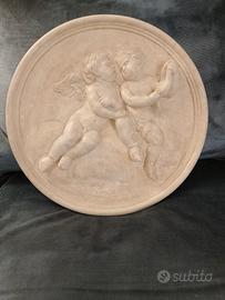 Tondo decorativo camera letto, sala, putti/angeli
