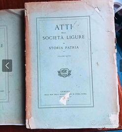 Due volumi. Atti della società ligure di storia pa