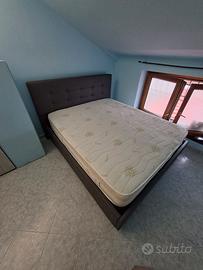 LETTO MATRIMONIALE CONTENITORE CON MATERASSO MEMOR