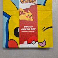 Copripiumino + federa letto singolo Pokemon