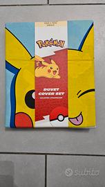 Copripiumino + federa letto singolo Pokemon