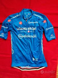 autentica maglia Giro d'Italia azzurra nuova tg. S