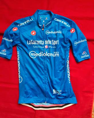 autentica maglia Giro d'Italia azzurra nuova tg. S