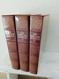 La Sacra Bibbia S.A.I.E. 1966 Tre volumi 