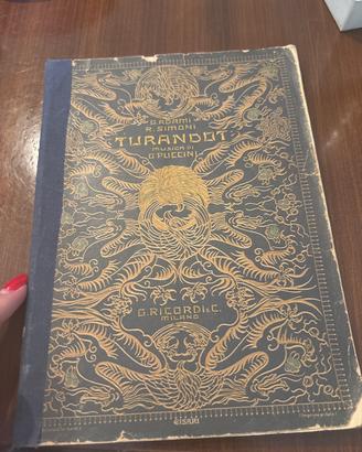 Libretto d’opera Turandot Puccini edizione 1926