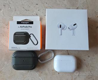 Airpods Pro Gen 1 + custodia rugged spigen