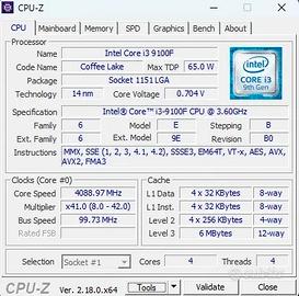 Intel Core i3-9100F (Nona Gen)