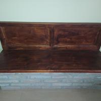 panca seduta legno massiccio