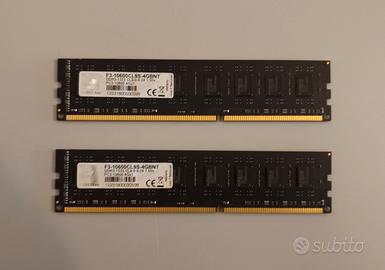 Coppia RAM G.Skill 4gb ddr3 (8gb totali)