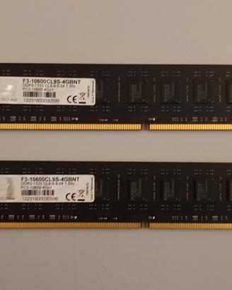 Coppia RAM G.Skill 4gb ddr3 (8gb totali)
