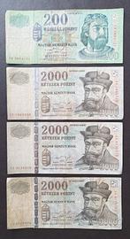 Banconota fiorini set da 200 e 2000