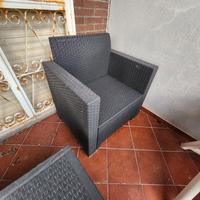 salottino rattan 