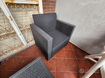 salottino rattan 