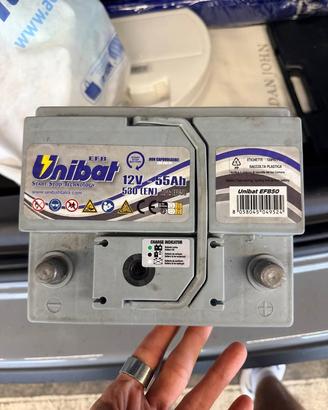 Batteria Auto Start/Stop EFB Unibat 12V 55Ah 530A