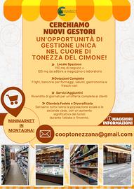 Nuova gestione minimarket a Tonezza del Cimone