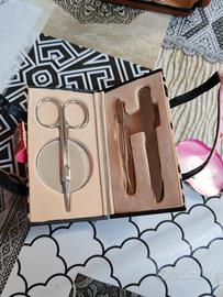 Astuccio manicure leopardato 