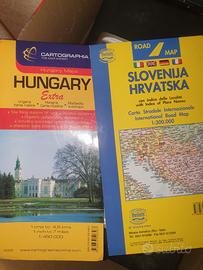 mappa Ungheria e Slovenia 