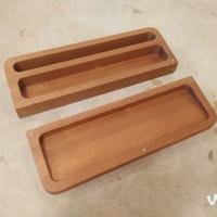 Porta oggetti da scrivania in mogano