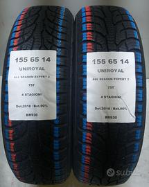 2 GOMME 155 65 14 UNIROYAL BR930