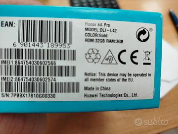 smartphone Honor 6A pro