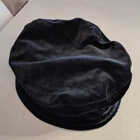 Cappello donna in velluto nero