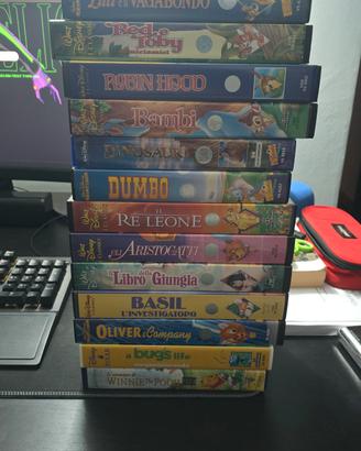 lotto 14 VHS classici Disney animali