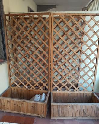 Fioriere in legno