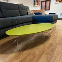TAVOLINO OVALE IN LEGNO LACCATO TOMASELLA
