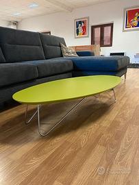 TAVOLINO OVALE IN LEGNO LACCATO TOMASELLA