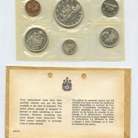 CANADA DIVISIONALE 1965 CON 4 MONETE ARGENTO 800