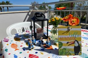 Attico fronte mare, 5 posti, aria condizionata