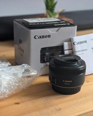Obiettivo Canon EF 50 MM f 1.8 STM  completo