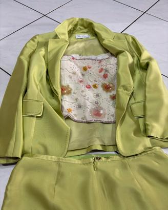 Completo Caterina Masoni Originale 100% Seta