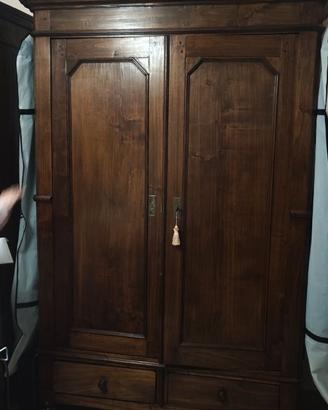 ARMADIO IN LEGNO 2 ANTE